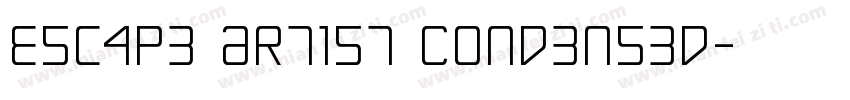 Escape Artist Condensed字体转换